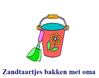 zandtaartjes bakken met oma